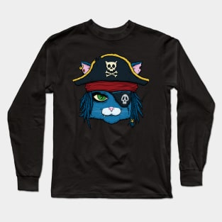 Pirate Kitty Long Sleeve T-Shirt